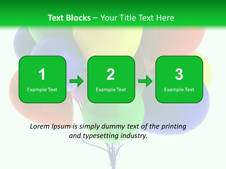 String Burst Happy PowerPoint Template