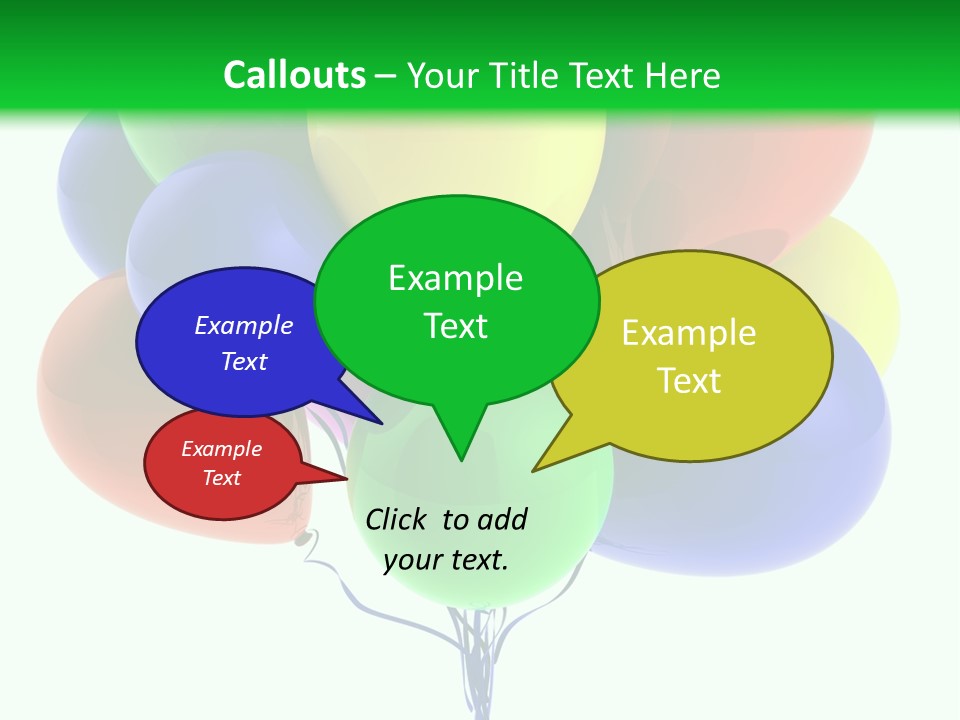 String Burst Happy PowerPoint Template
