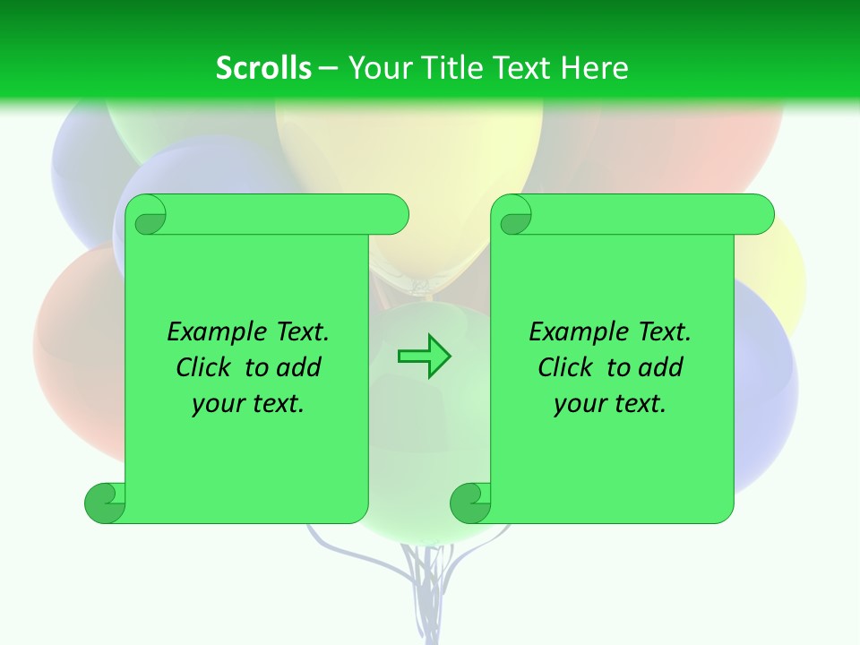 String Burst Happy PowerPoint Template