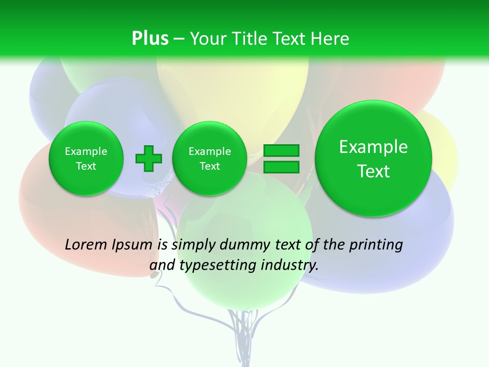 String Burst Happy PowerPoint Template