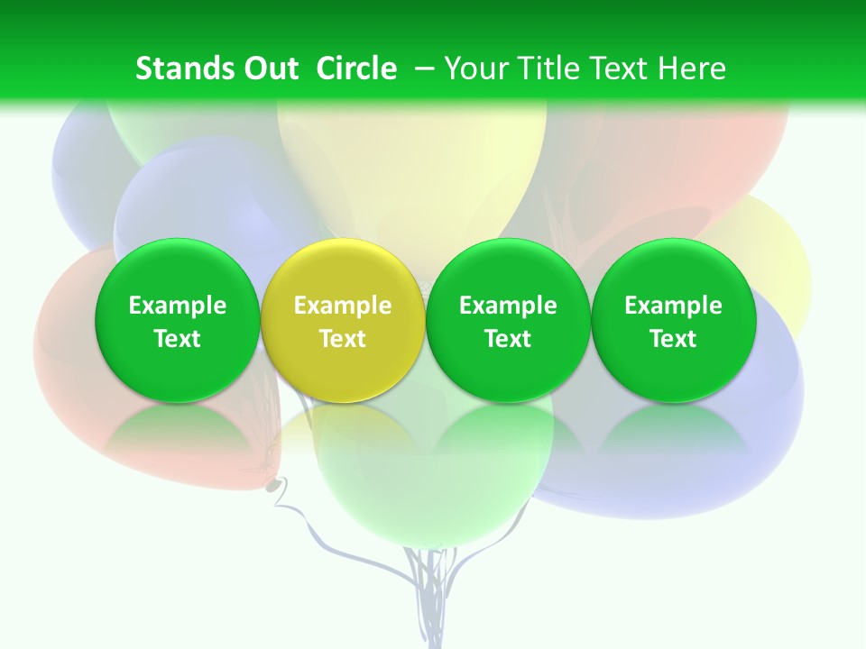 String Burst Happy PowerPoint Template