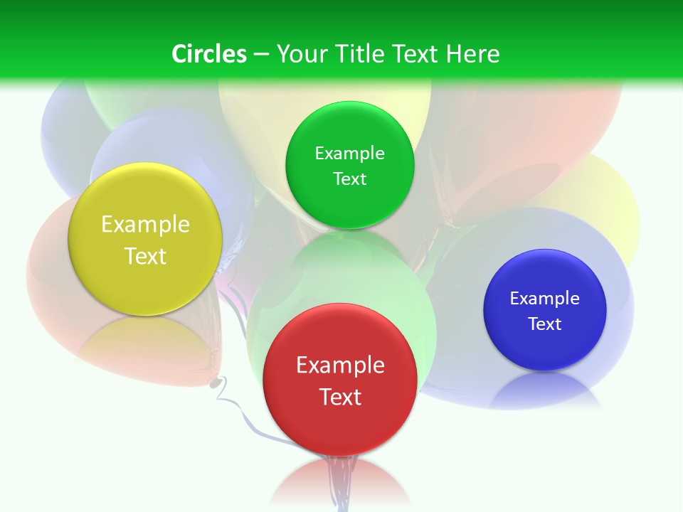 String Burst Happy PowerPoint Template