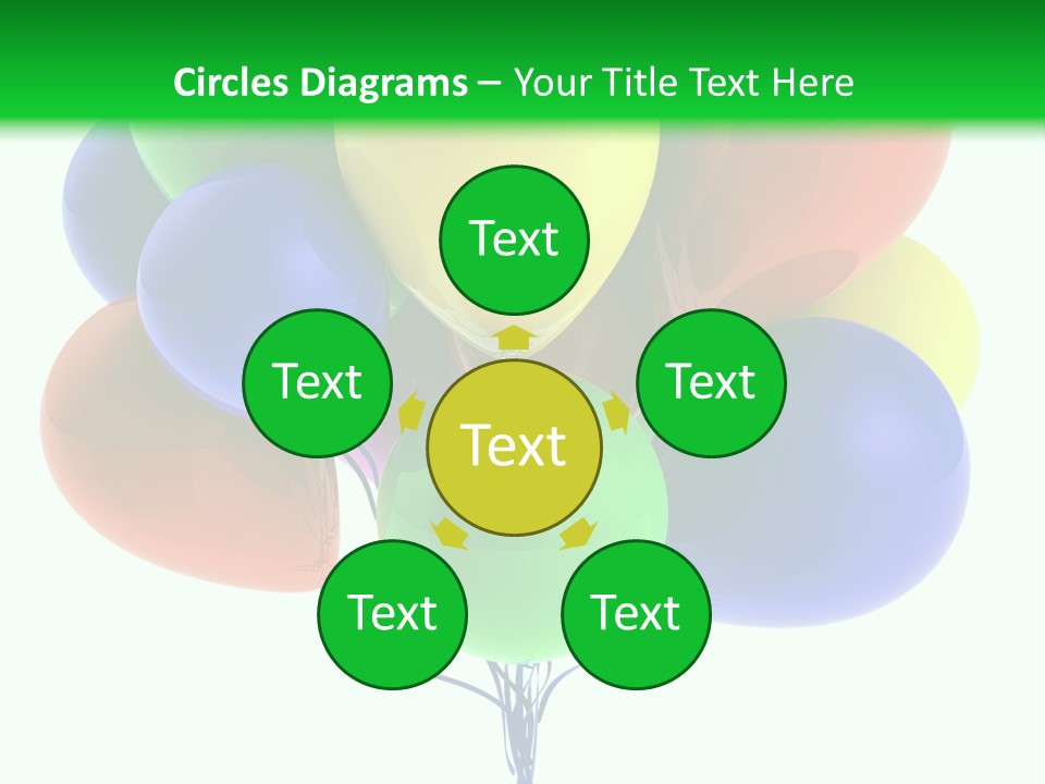 String Burst Happy PowerPoint Template