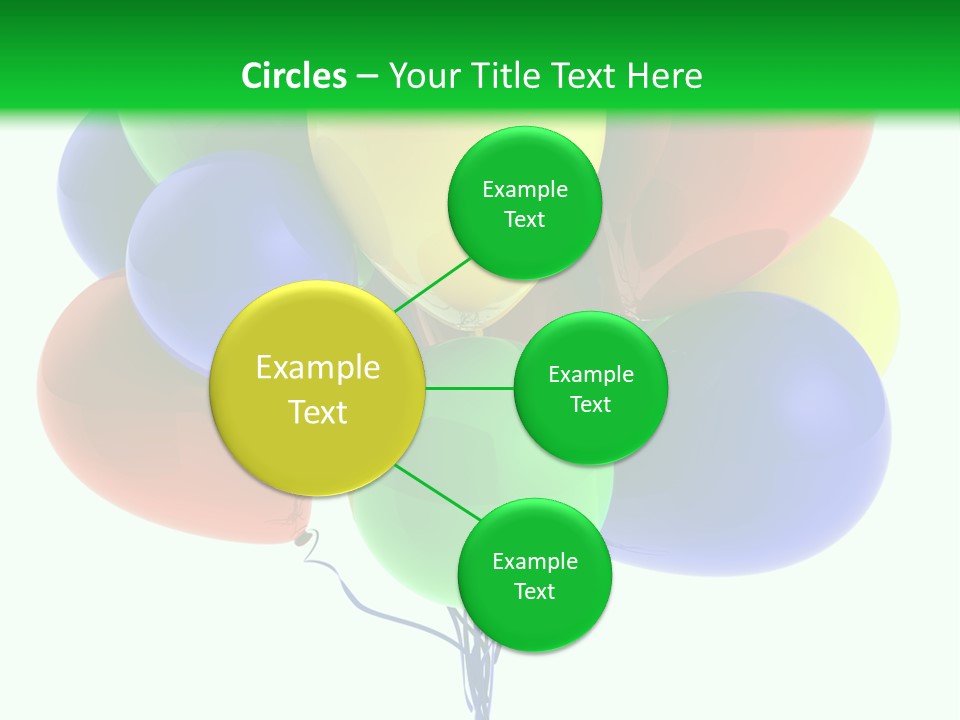 String Burst Happy PowerPoint Template