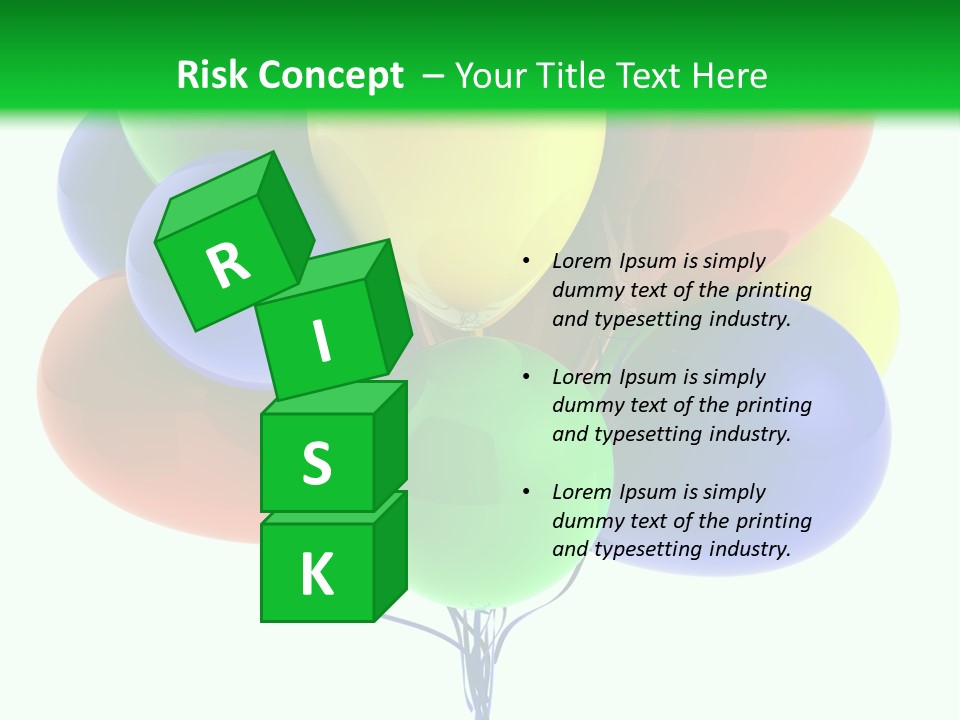 String Burst Happy PowerPoint Template