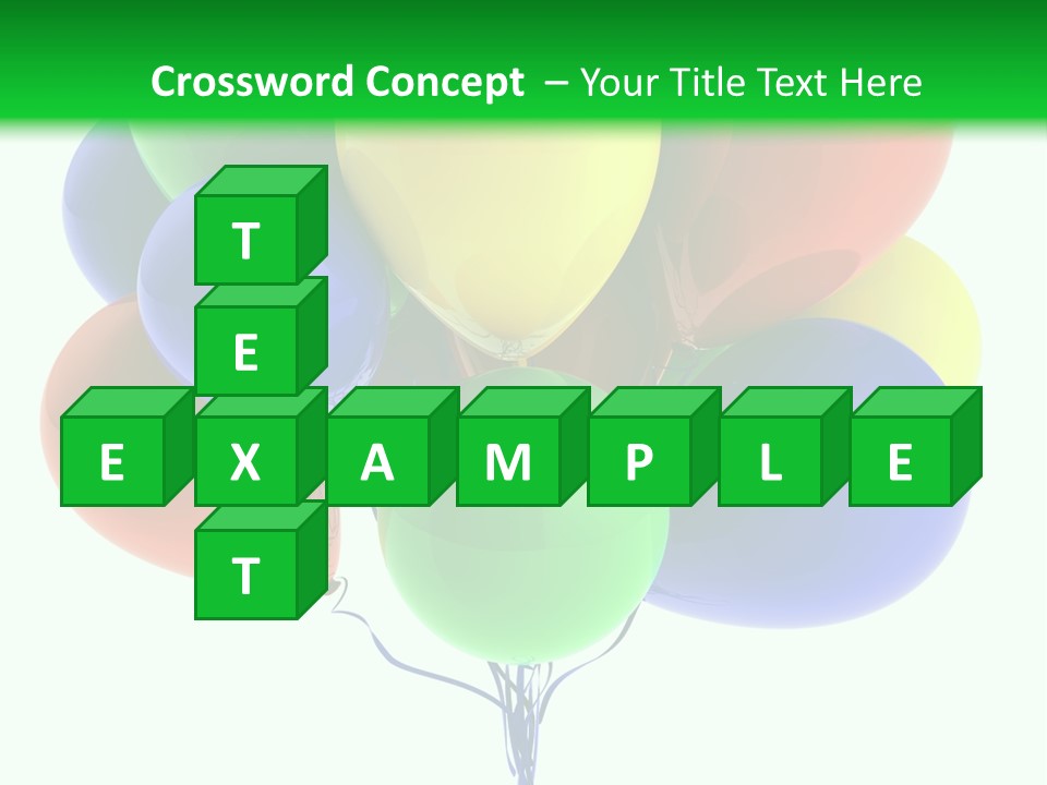 String Burst Happy PowerPoint Template