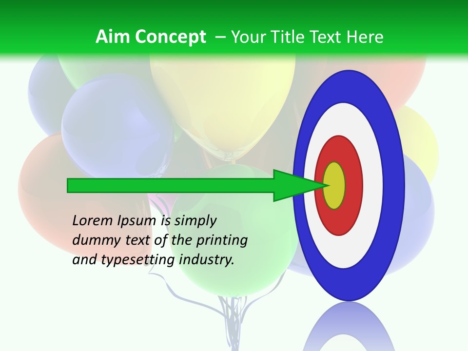 String Burst Happy PowerPoint Template