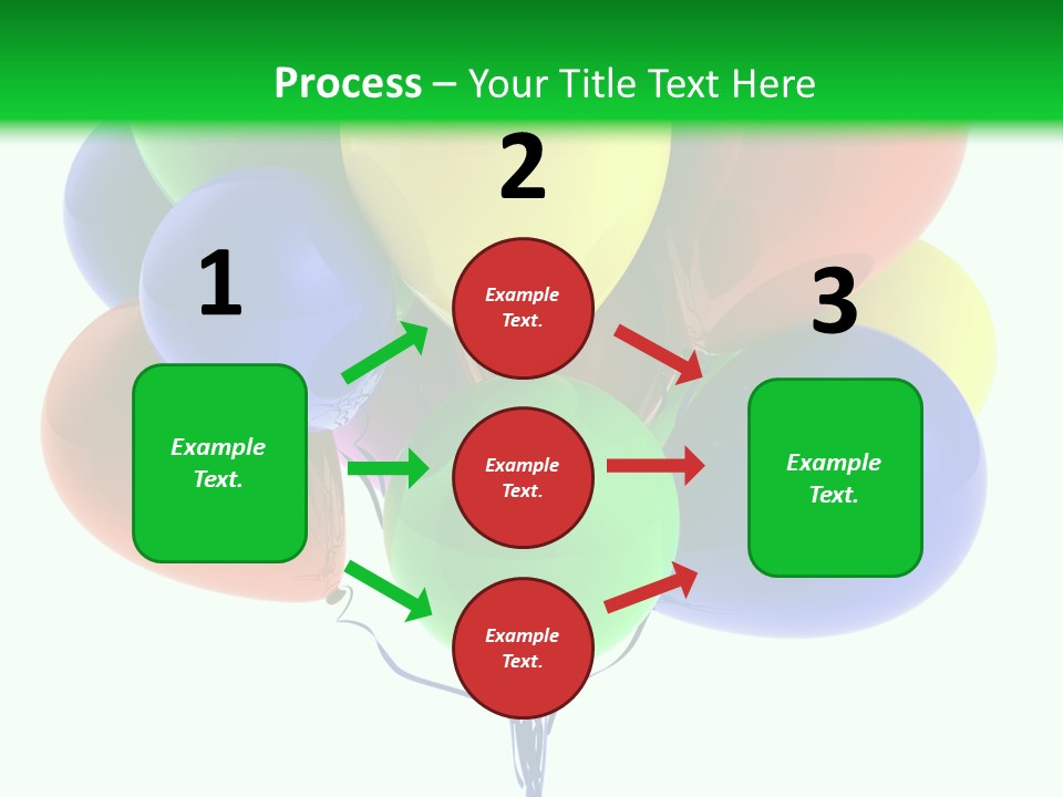 String Burst Happy PowerPoint Template