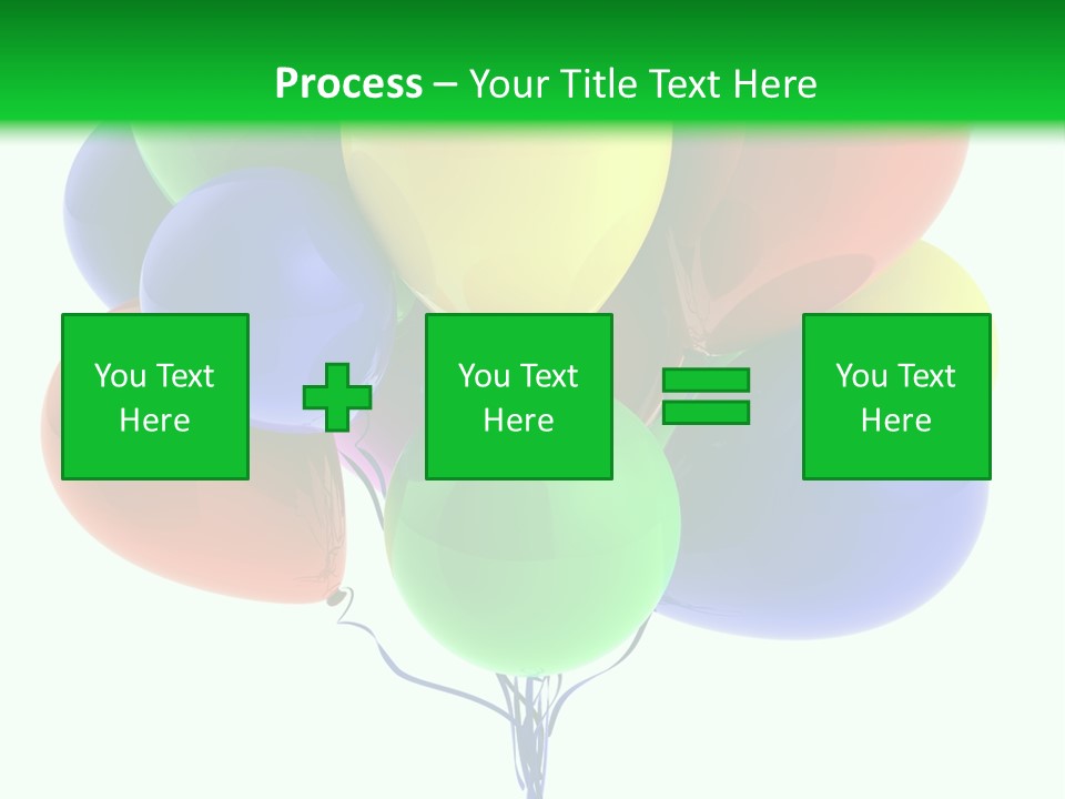 String Burst Happy PowerPoint Template