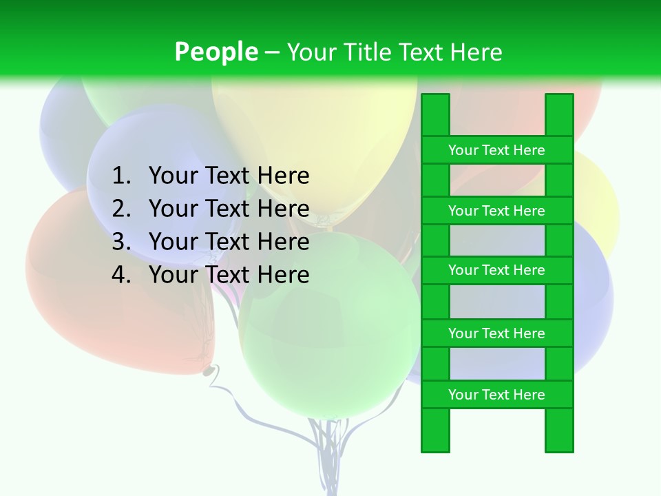 String Burst Happy PowerPoint Template