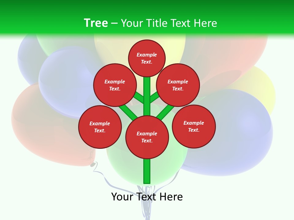 String Burst Happy PowerPoint Template