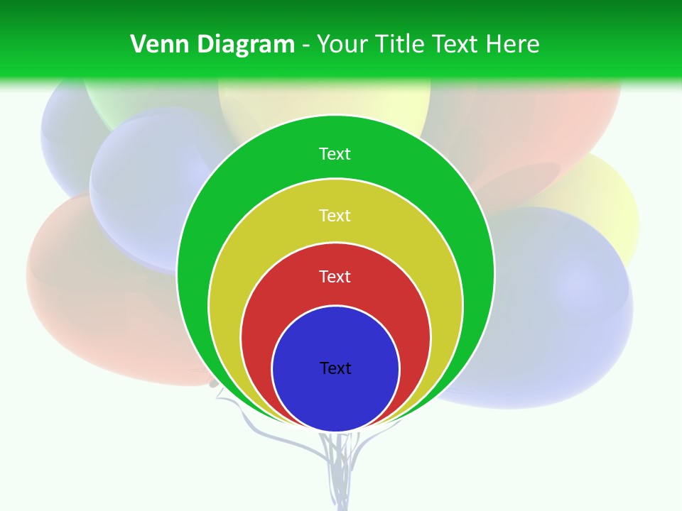 String Burst Happy PowerPoint Template