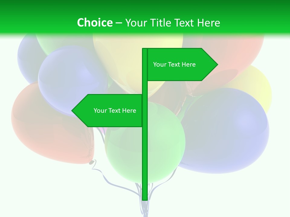 String Burst Happy PowerPoint Template