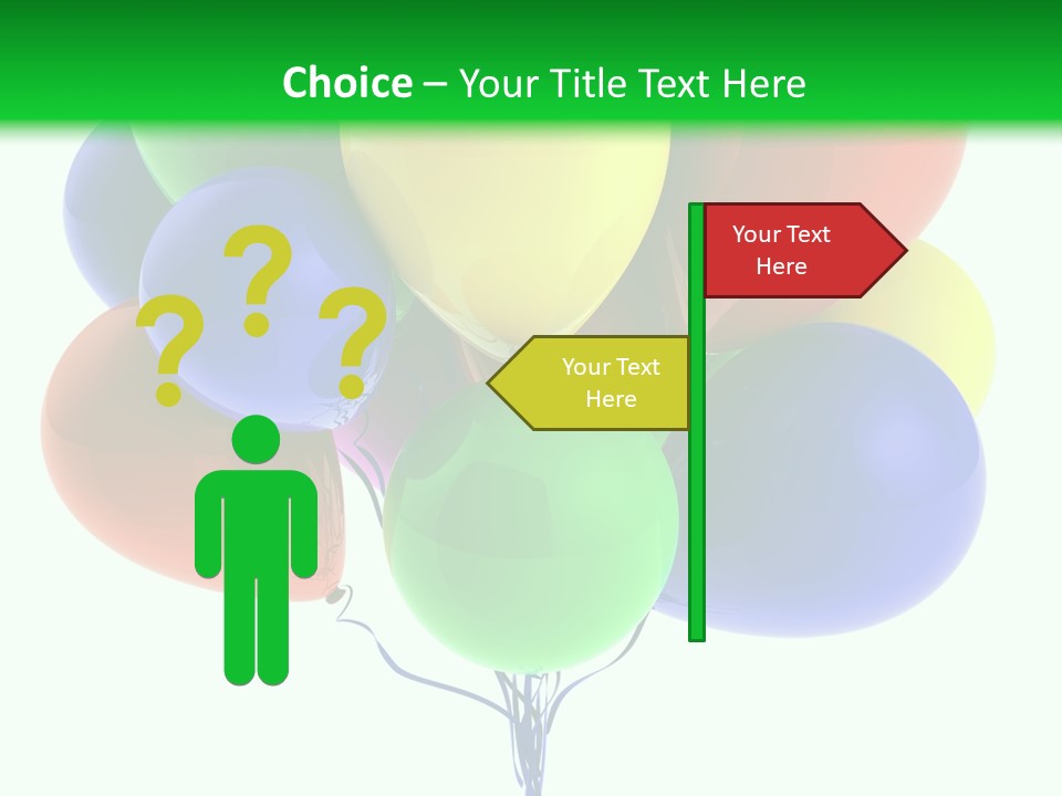 String Burst Happy PowerPoint Template