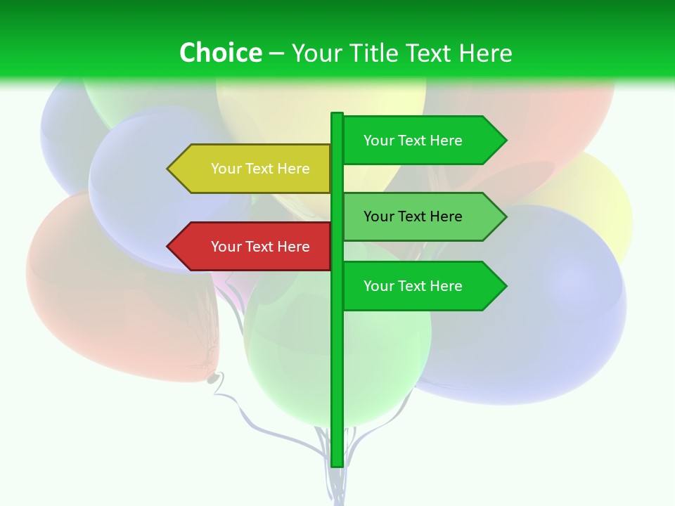 String Burst Happy PowerPoint Template