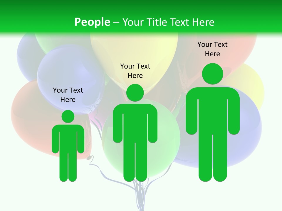 String Burst Happy PowerPoint Template