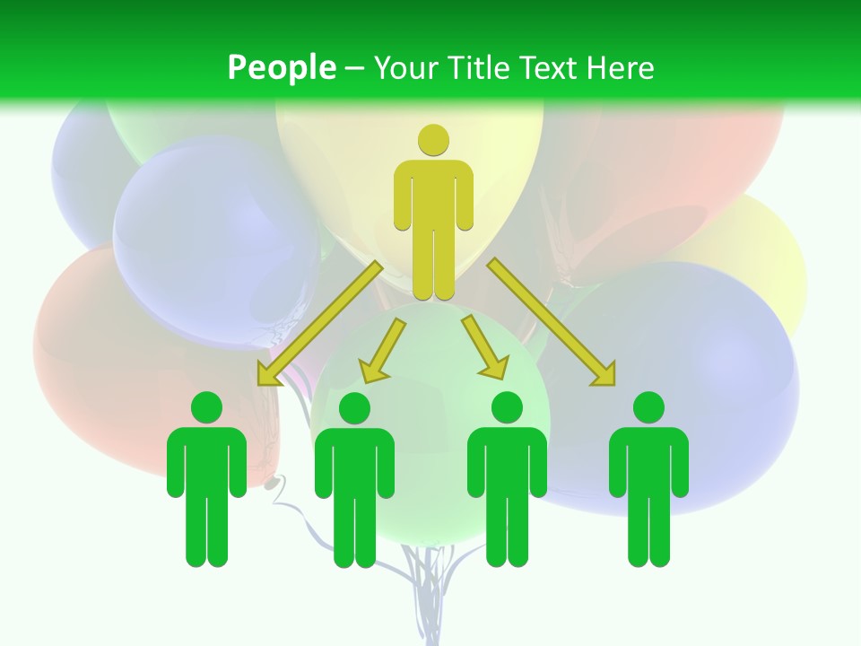 String Burst Happy PowerPoint Template