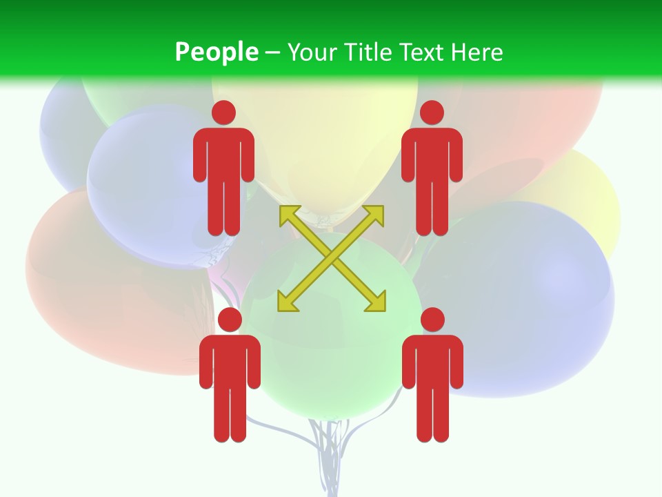 String Burst Happy PowerPoint Template