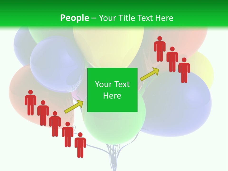 String Burst Happy PowerPoint Template