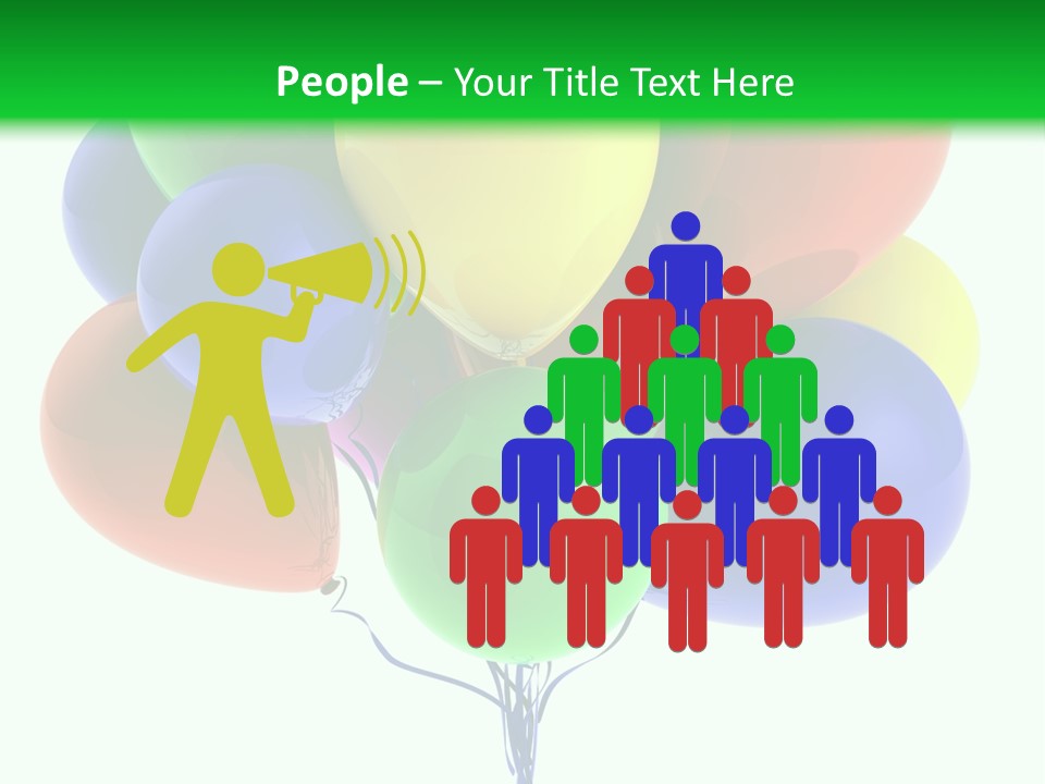 String Burst Happy PowerPoint Template