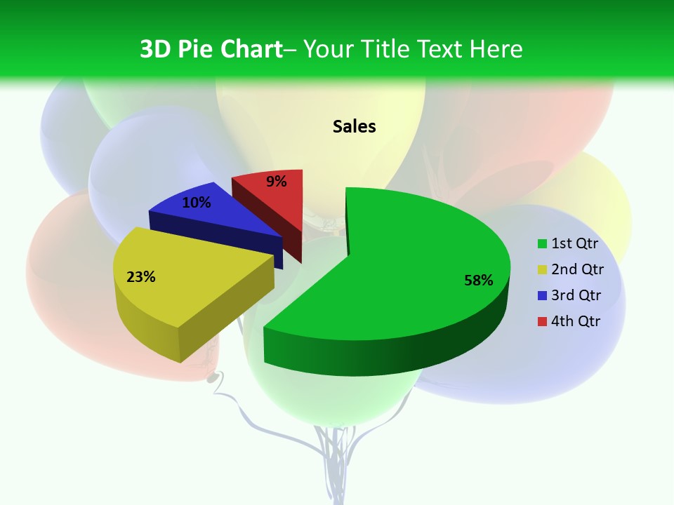 String Burst Happy PowerPoint Template