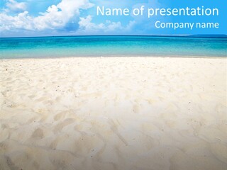 Beauty Summer White PowerPoint Template