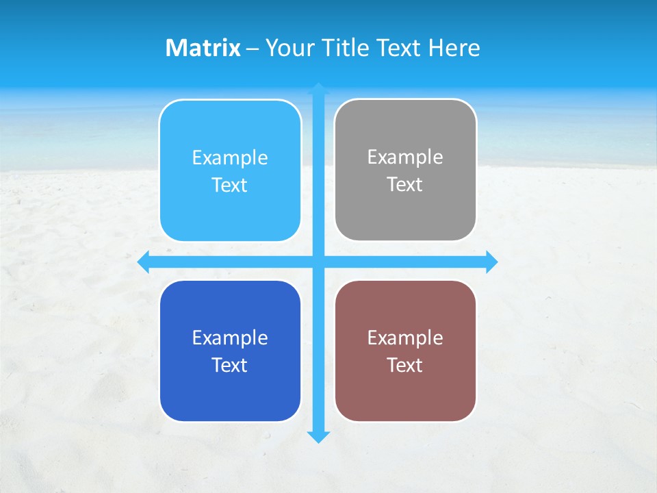 Beauty Summer White PowerPoint Template