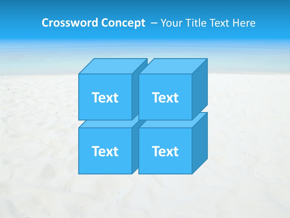 Beauty Summer White PowerPoint Template