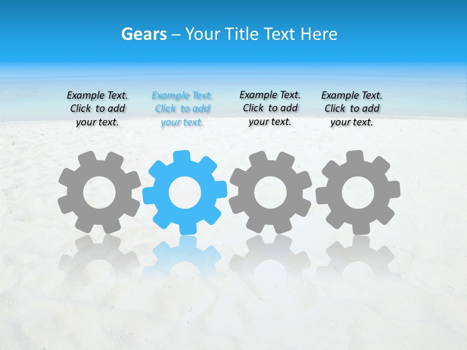 Beauty Summer White PowerPoint Template