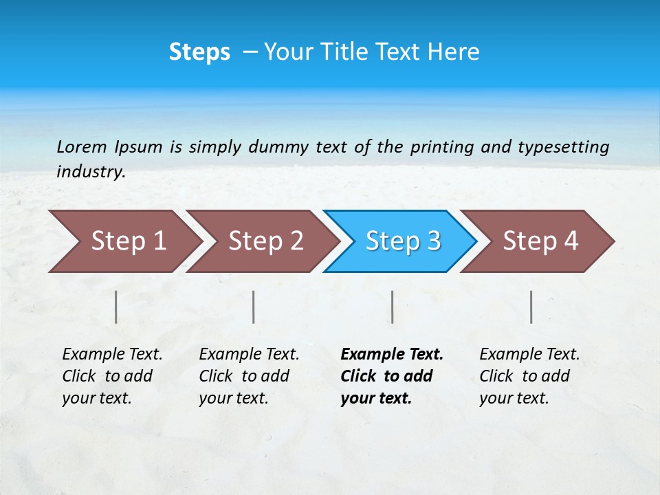 Beauty Summer White PowerPoint Template