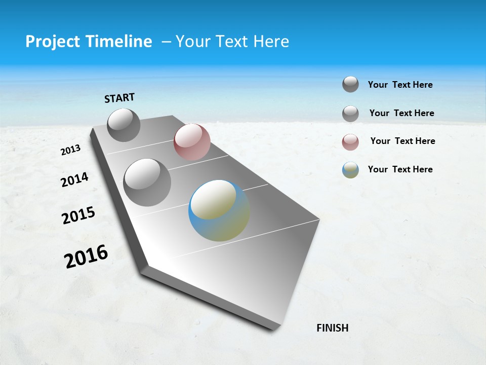 Beauty Summer White PowerPoint Template