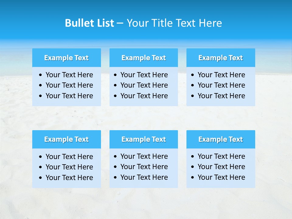 Beauty Summer White PowerPoint Template