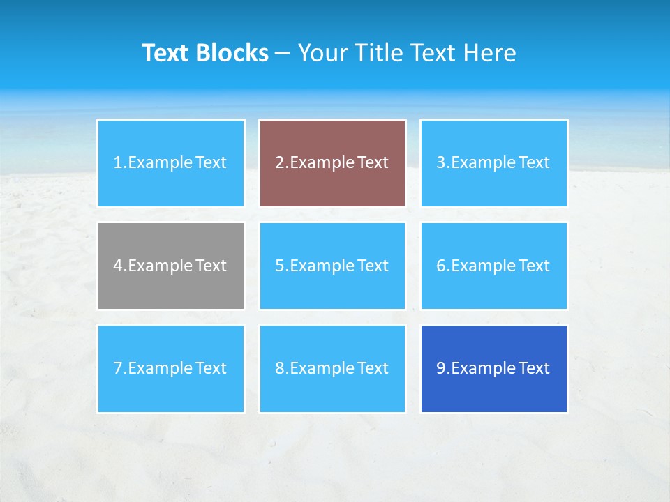 Beauty Summer White PowerPoint Template