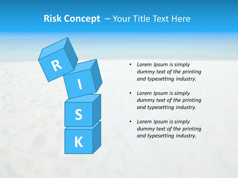 Beauty Summer White PowerPoint Template