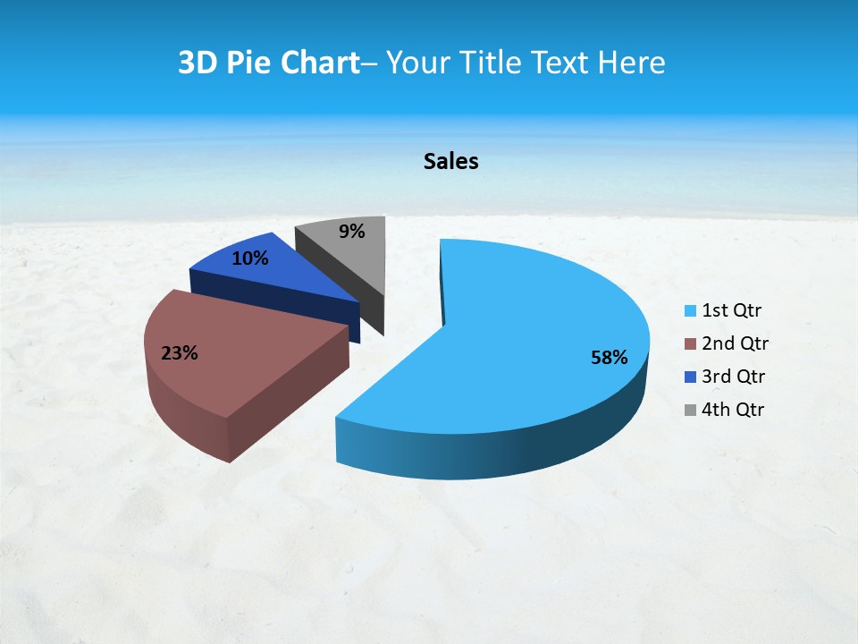 Beauty Summer White PowerPoint Template