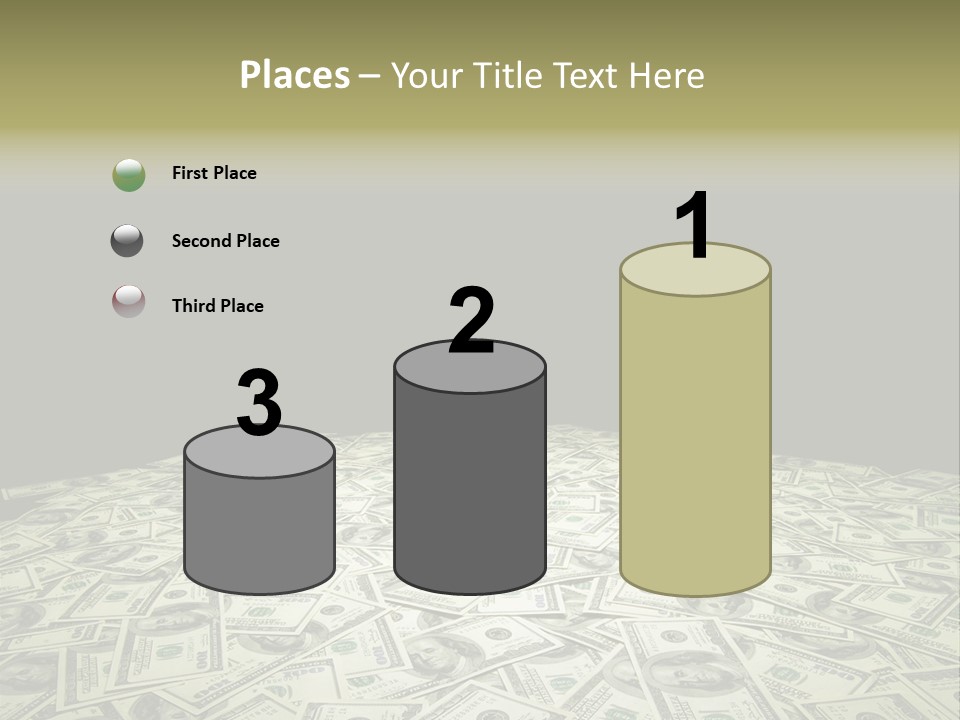 Bank Dollars States PowerPoint Template