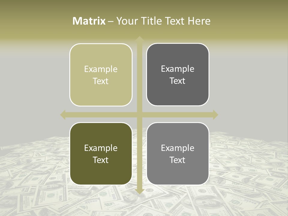 Bank Dollars States PowerPoint Template