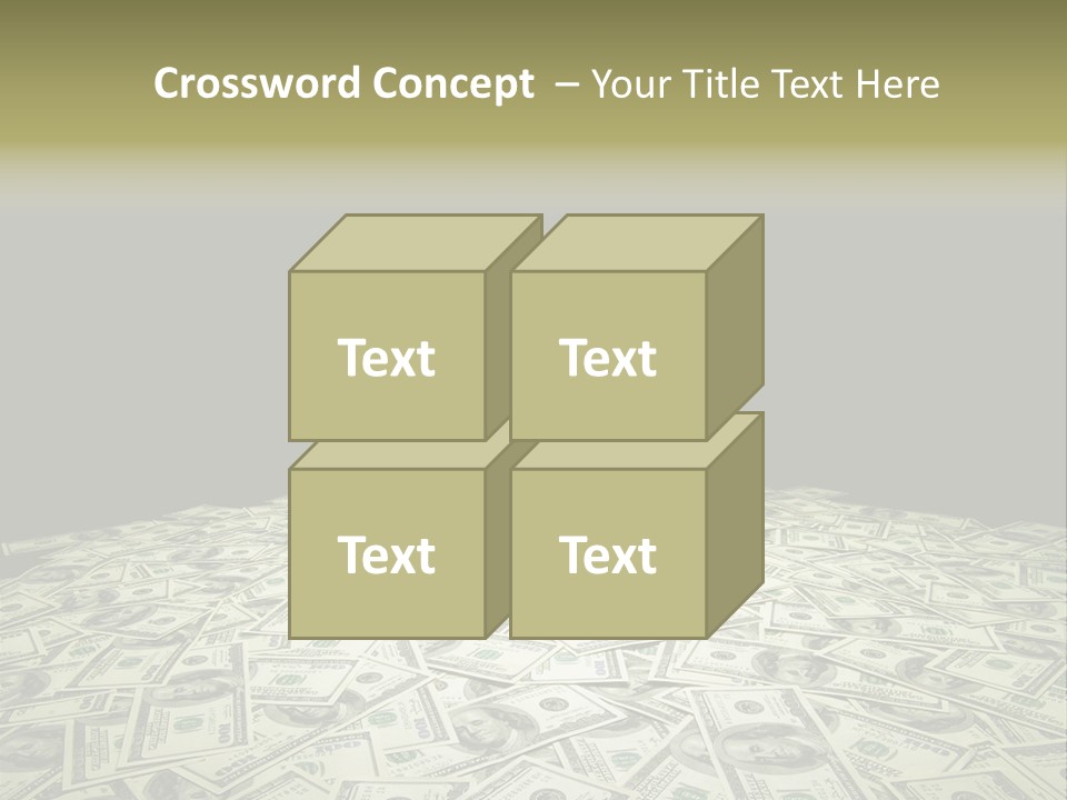 Bank Dollars States PowerPoint Template
