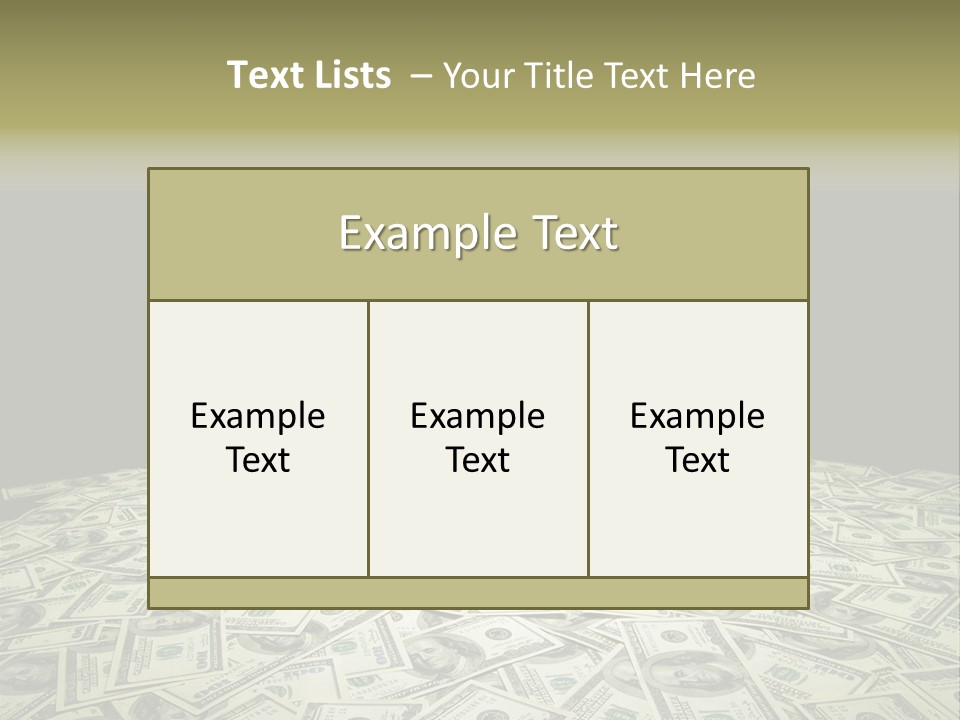 Bank Dollars States PowerPoint Template