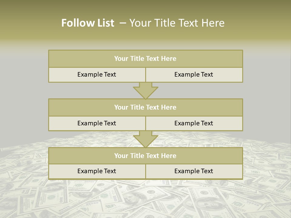 Bank Dollars States PowerPoint Template
