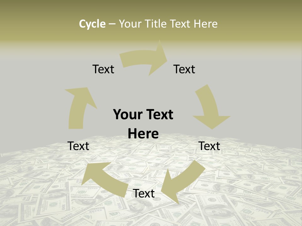 Bank Dollars States PowerPoint Template