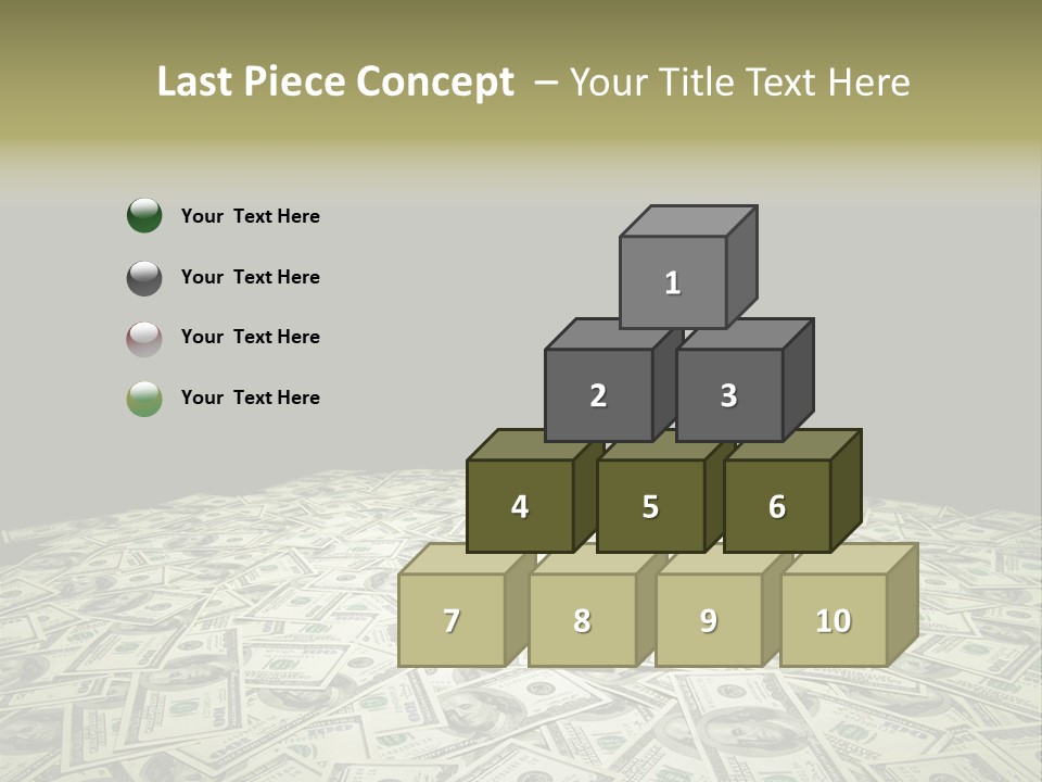 Bank Dollars States PowerPoint Template