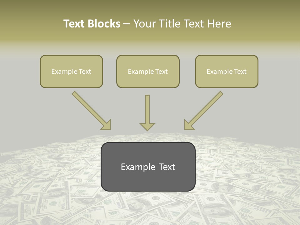 Bank Dollars States PowerPoint Template
