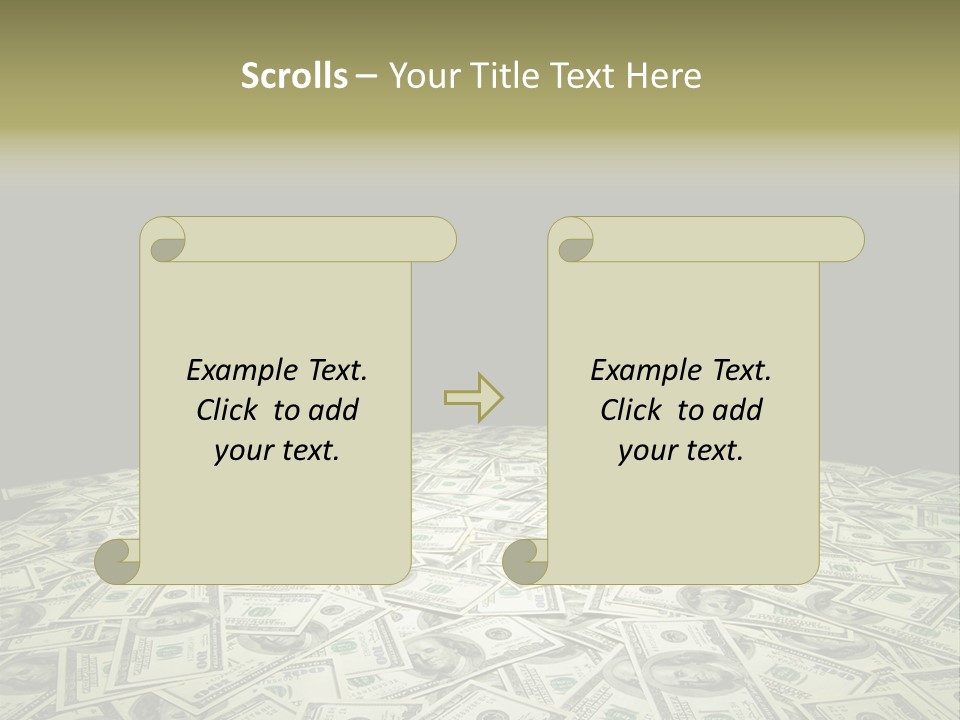 Bank Dollars States PowerPoint Template