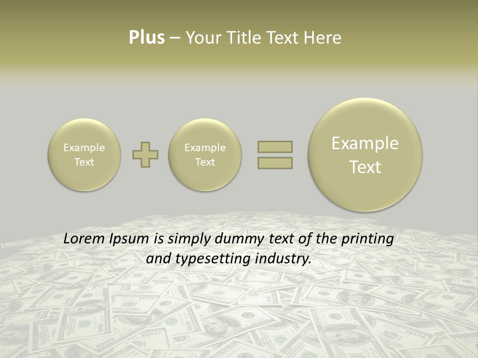 Bank Dollars States PowerPoint Template