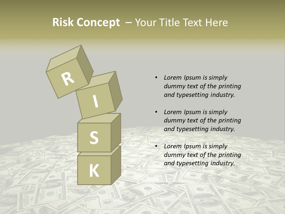 Bank Dollars States PowerPoint Template