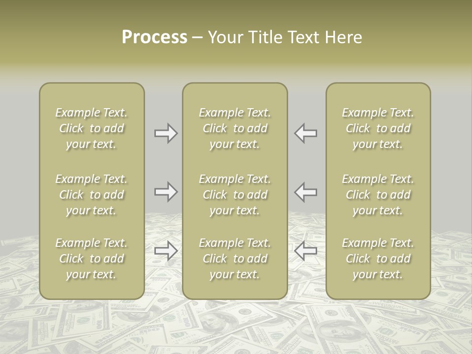 Bank Dollars States PowerPoint Template