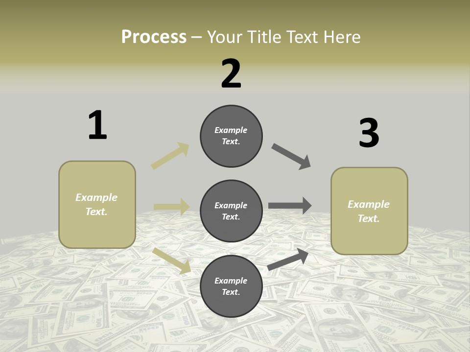 Bank Dollars States PowerPoint Template