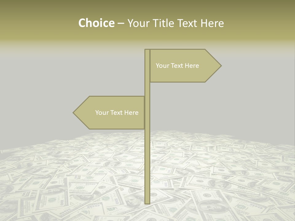 Bank Dollars States PowerPoint Template