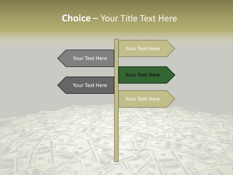 Bank Dollars States PowerPoint Template